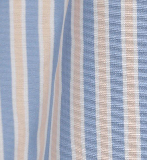 MACPHEE「メモリータフタストライプ ギャザーロングスカート」|フレア|