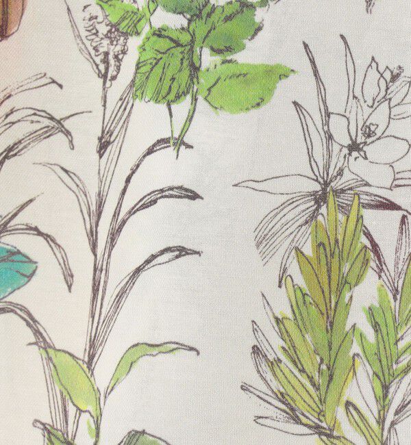 TOMORROWLAND collection「カリビアンバードプリント ギャザーボウタイブラウス」|シャツ・ブラウス|