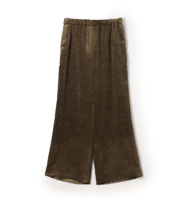 Ballsey「ラメコーデュロイ ワイドパンツ」|その他|47 ブラウン