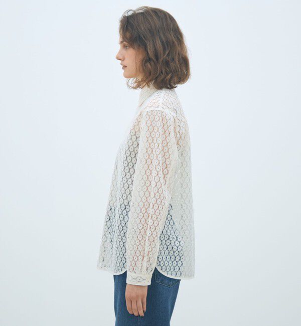 MACPHEE「フロッキーレース レギュラーカラーシャツ」|シャツ・ブラウス|