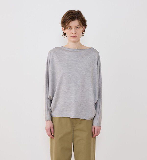 GALERIE VIE「ウォッシャブルウールジャージー ドルマンスリーブプルオーバー」|Tシャツ・カットソー|