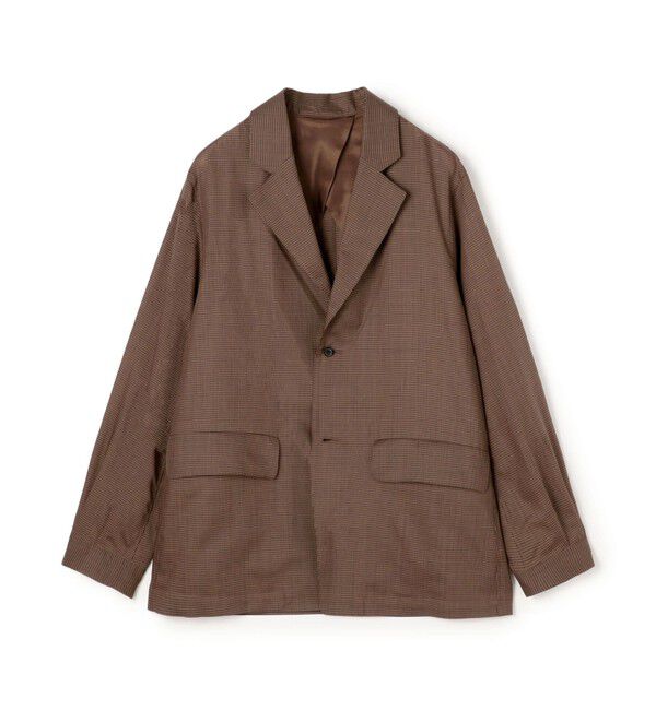 TOMORROWLAND MENS「ウールトロピカル シングルブレステッド 2Bジャケット」|テーラードジャケット|48 ダークブラウン系