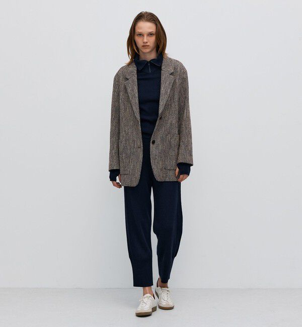 BACCA「ライトツイード コートジャケット」|テーラードジャケット|