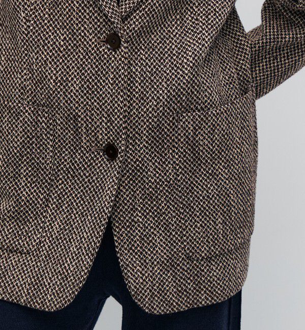 BACCA「ライトツイード コートジャケット」|テーラードジャケット|