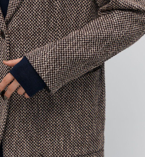 BACCA「ライトツイード コートジャケット」|テーラードジャケット|