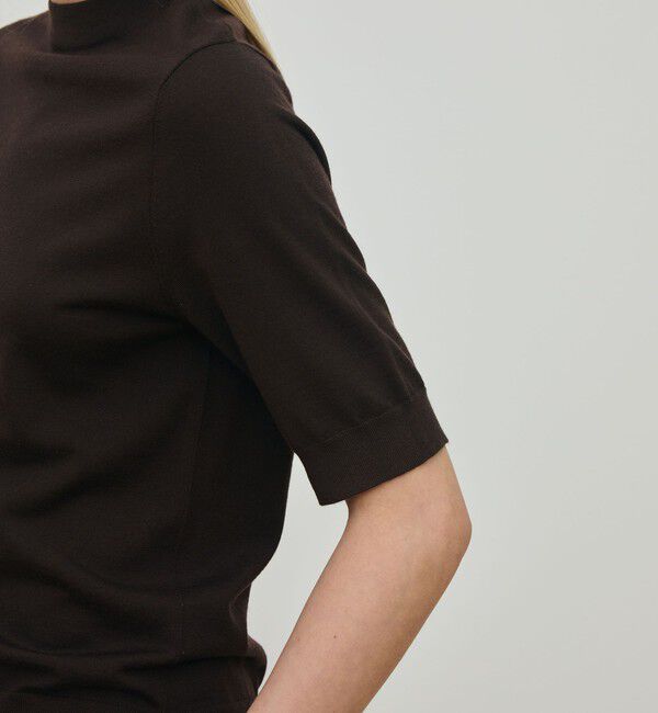 DES PRES「ウーステッドウール ハーフスリーブプルオーバー」|ニット・セーター|