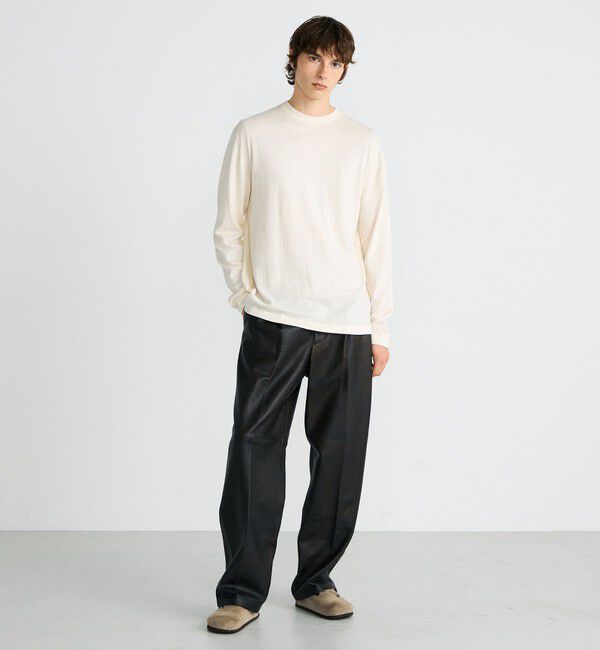 Edition「コットンカシミヤ クルーネックロングスリーブニット」|ニット・セーター|