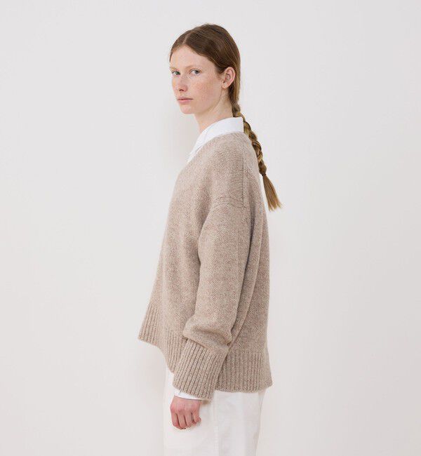 GALERIE VIE「ファインウール Vネックプルオーバー」|ニット・セーター|