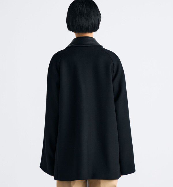 Edition「Super120's ライトメルトン ショートコート」|ピーコート|