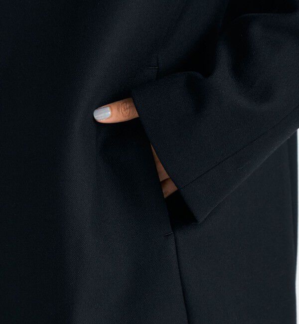 Edition「Super120's ライトメルトン ショートコート」|ピーコート|