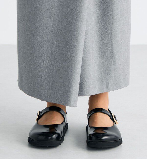 Edition「ストレッチフラノ ラップスカート」|スカート|