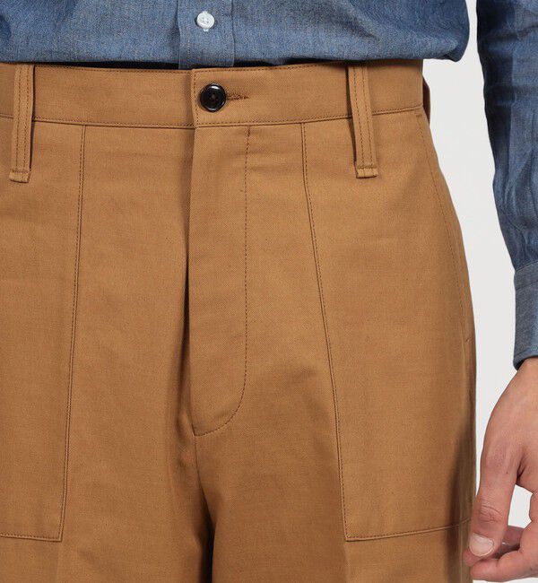 TOMORROWLAND MENS「コットンドリル ベイカーパンツ SONDRIO」|チノ|