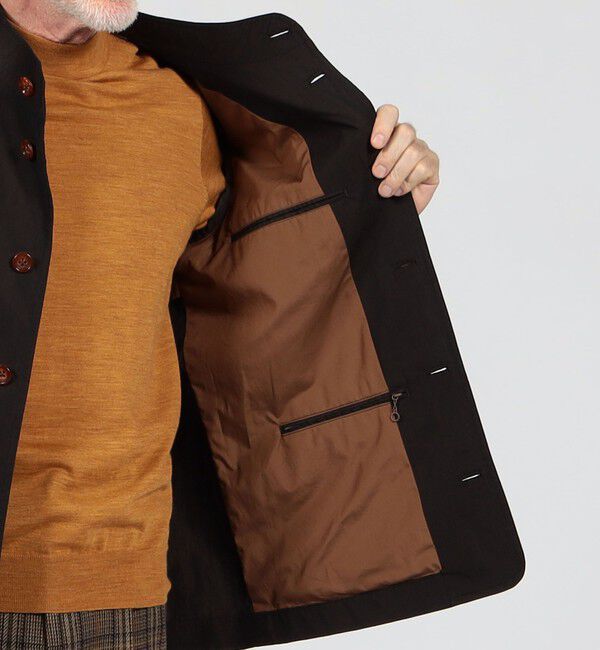 TOMORROWLAND MENS「コットンシャンブレー サボアジャケット」|ブルゾン・スタジャン|