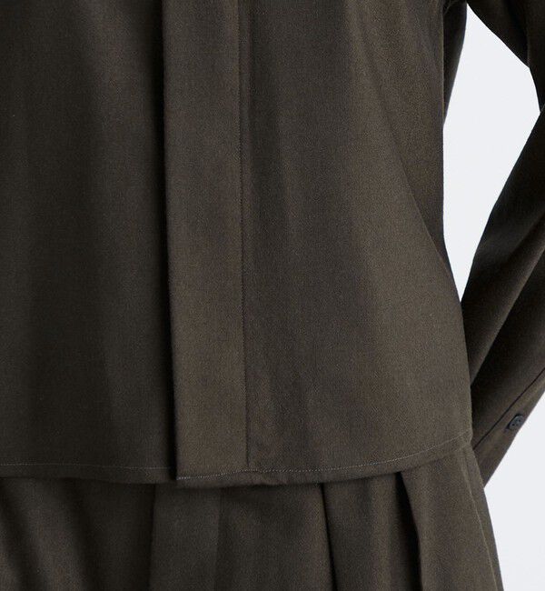 Edition「ウールメルトンポプリン クロップドシャツ」|シャツ・ブラウス|