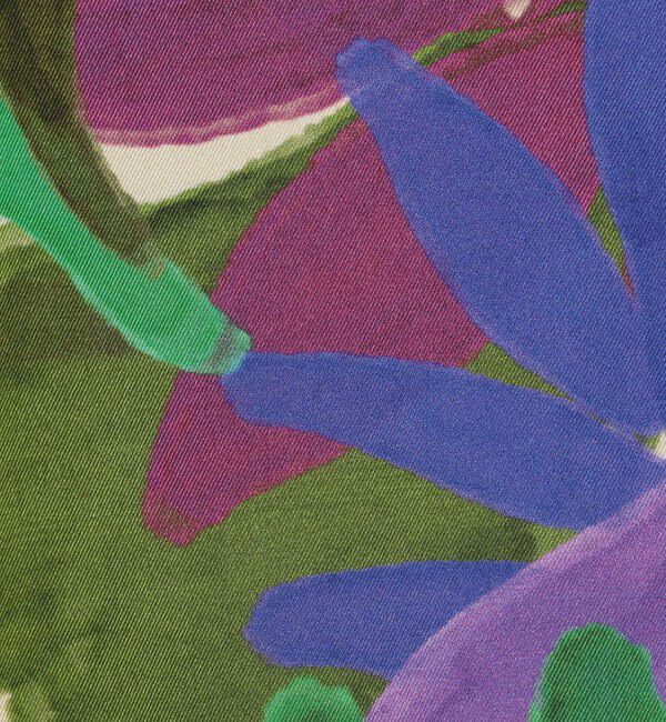 CABaN「ポリエステル リーフプリントフレアスカート」|スカート|