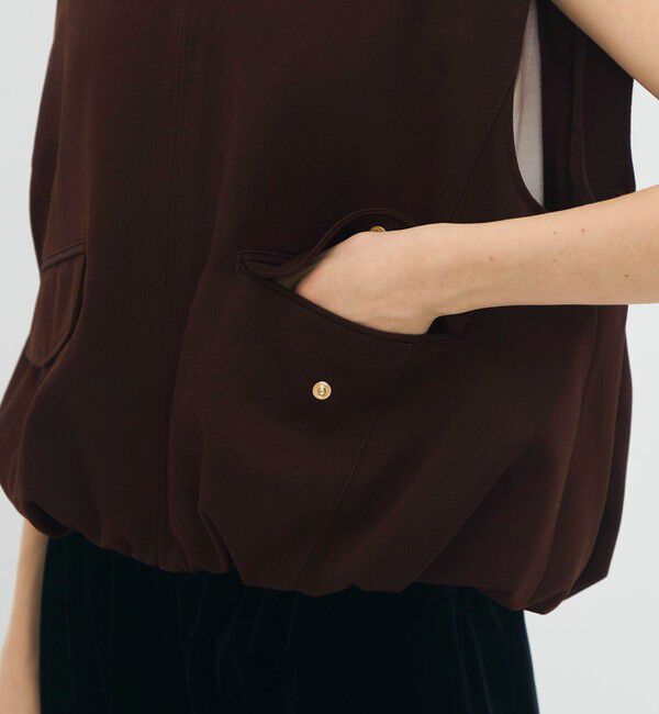 CABaN「ウールギャバジン バルーンジレ」|ベスト・ジレ|