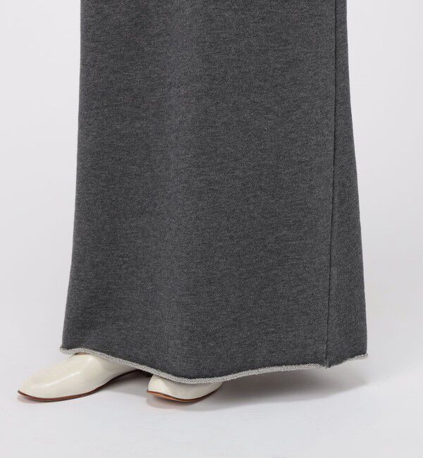 GALERIE VIE「スーピマコットンカシミヤ Aラインマキシスカート」|フレア|