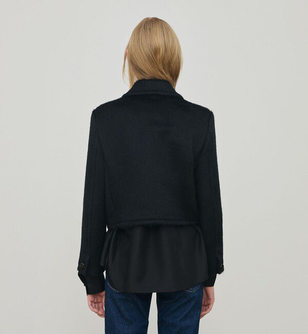 DES PRES「スーリーアルパカブラックシャギー ショートジャケット」|その他|