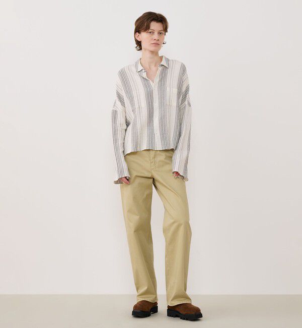 GALERIE VIE「エアリーサッカー ワイドフィットシャツ」|シャツ・ブラウス|