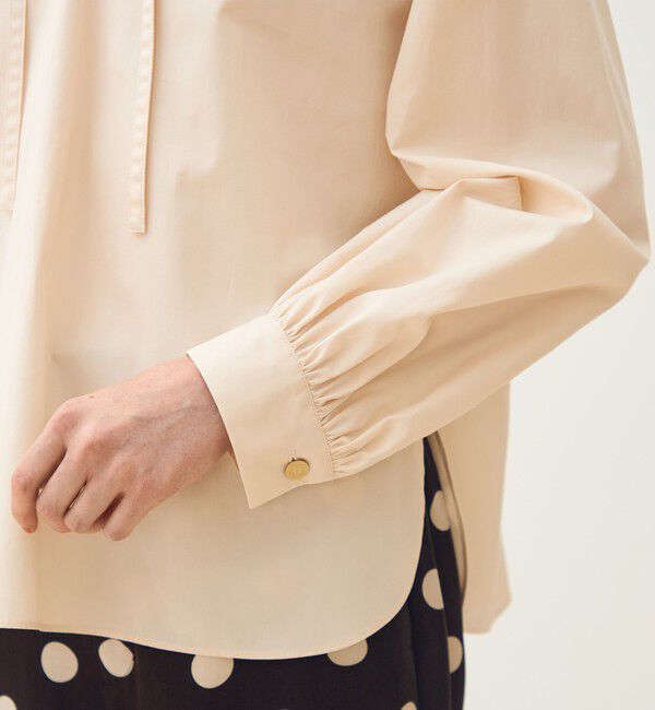 TOMORROWLAND collection「ライトモールスキン ラッフルブラウス」|シャツ・ブラウス|