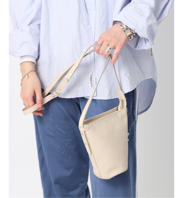  「【blancle/ ブランクレ】S.LETHER  2WAY BUCKETSH S」|ショルダー・メッセンジャー|ナチュラル