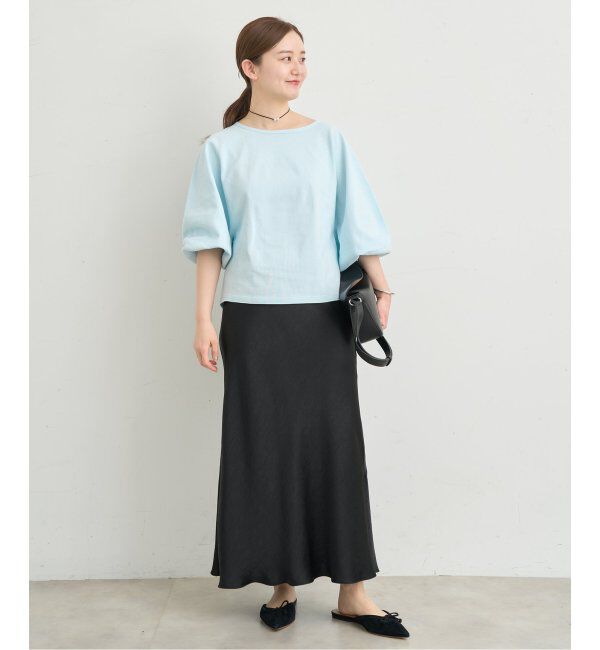 IENA「《追加11》ダブルサテンスカート」|スカート|