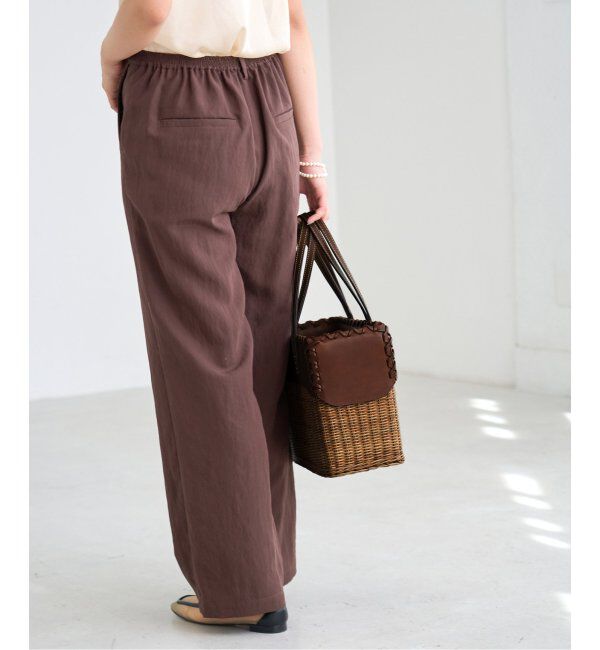 IENA「A VACATION/ア ヴァケーション RATTAN M バッグ 25SSA97-00-25」|かごバッグ|