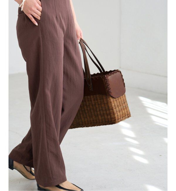 IENA「A VACATION/ア ヴァケーション RATTAN M バッグ 25SSA97-00-25」|かごバッグ|