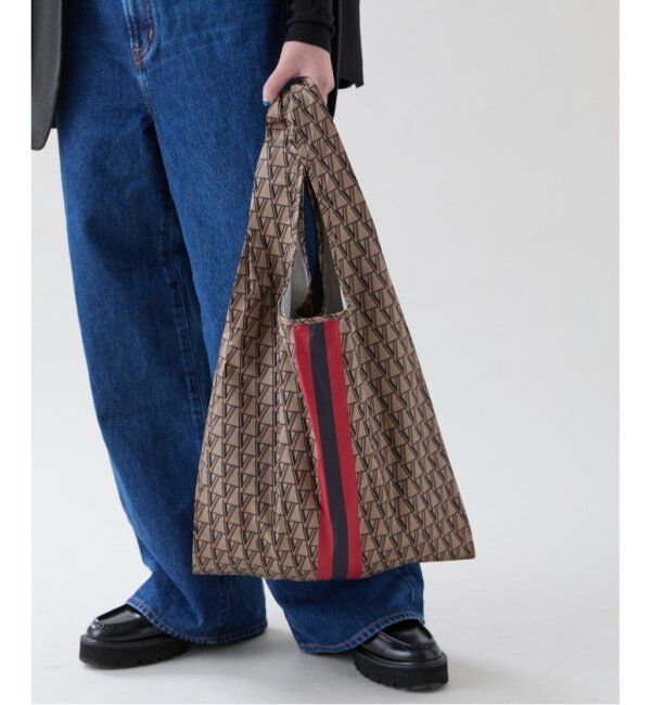 VERMEIL par iena「《追加3》VERMEIL モノグラムエコバッグMedium」|その他|ブラウン