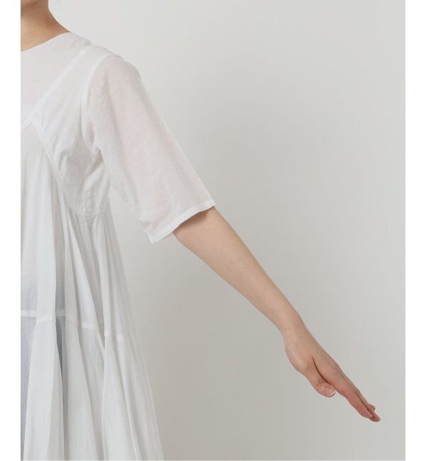 IENA「《追加》AAYUSHI/アユーシ ボリュームフレアハーフスリーブワンピース」|ワンピース|