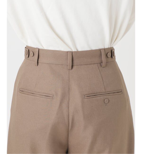 SLOBE IENA「PEツイルワイド2タックスラックス」|スラックス|