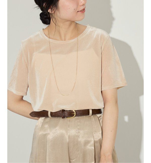 SLOBE IENA「ベロアTシャツ」|Tシャツ・カットソー|