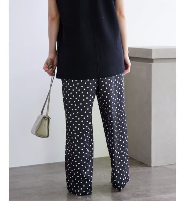 SLOBE IENA「《WEB限定/追加》プリントサテンイージーパンツ」|その他|