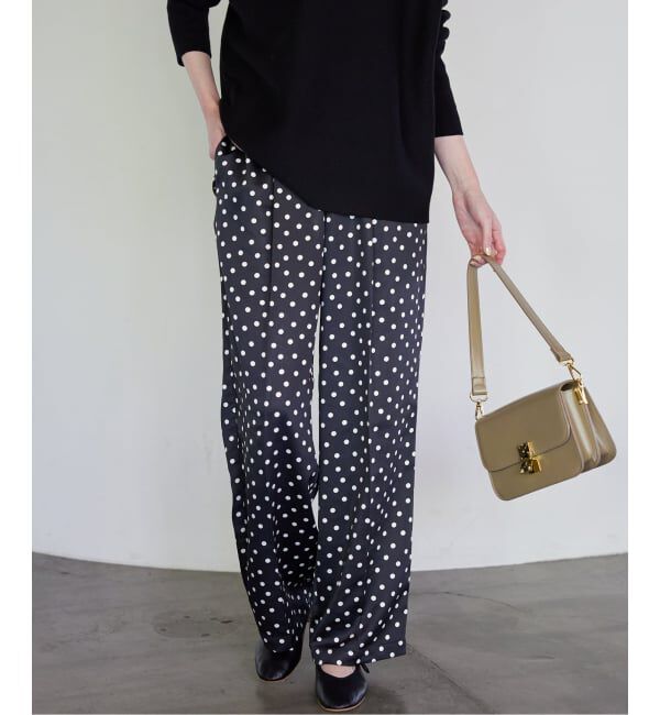 SLOBE IENA「《WEB限定/追加》プリントサテンイージーパンツ」|その他|