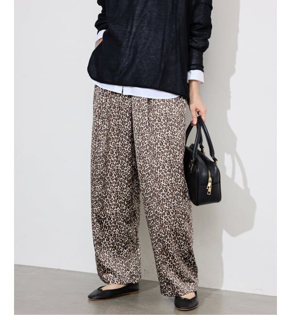 SLOBE IENA「《WEB限定/追加》プリントサテンイージーパンツ」|その他|