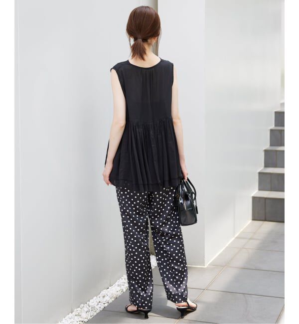 SLOBE IENA「《WEB限定/追加》プリントサテンイージーパンツ」|その他|