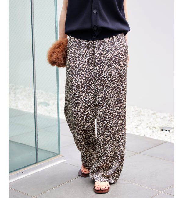 SLOBE IENA「《WEB限定/追加》プリントサテンイージーパンツ」|その他|