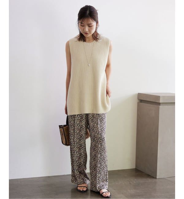 SLOBE IENA「《WEB限定/追加》プリントサテンイージーパンツ」|その他|
