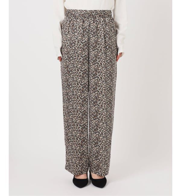 SLOBE IENA「《WEB限定/追加》プリントサテンイージーパンツ」|その他|