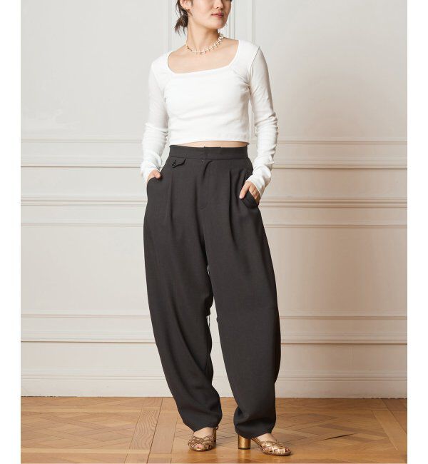 IENA LA BOUCLE「IENA LA BOUCLE カーブボリュームパンツ」|スラックス|