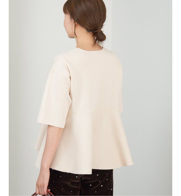 IENA「Debussyペプラムプルオーバー」|ニット・セーター|