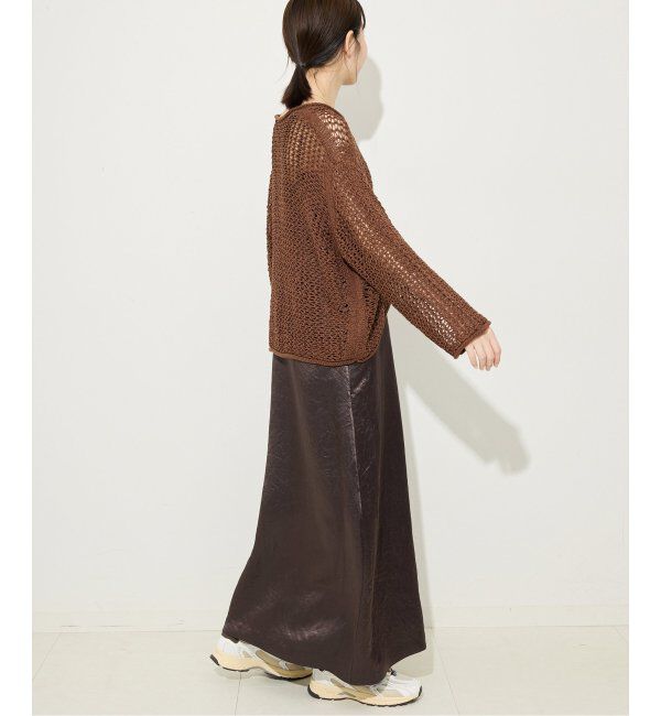 SLOBE IENA「《吸水速乾》リキッドサテンタンクワンピース」|ワンピース|