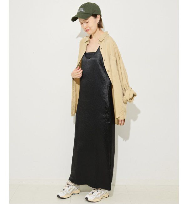 SLOBE IENA「《吸水速乾》リキッドサテンタンクワンピース」|ワンピース|