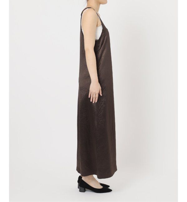 SLOBE IENA「《吸水速乾》リキッドサテンタンクワンピース」|ワンピース|