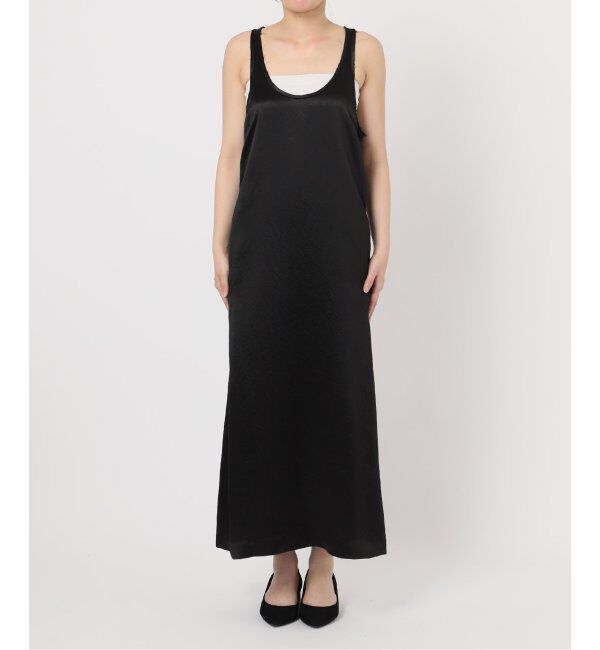 SLOBE IENA「《吸水速乾》リキッドサテンタンクワンピース」|ワンピース|
