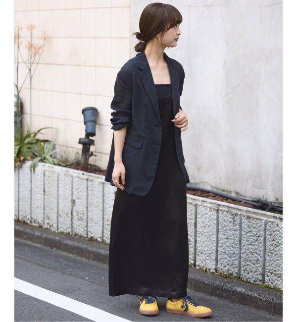 SLOBE IENA「《吸水速乾》リキッドサテンタンクワンピース」|ワンピース|