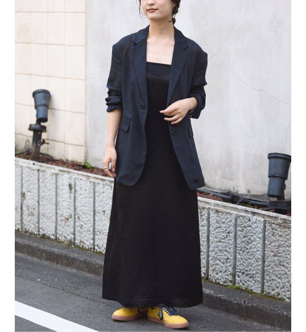 SLOBE IENA「《吸水速乾》リキッドサテンタンクワンピース」|ワンピース|