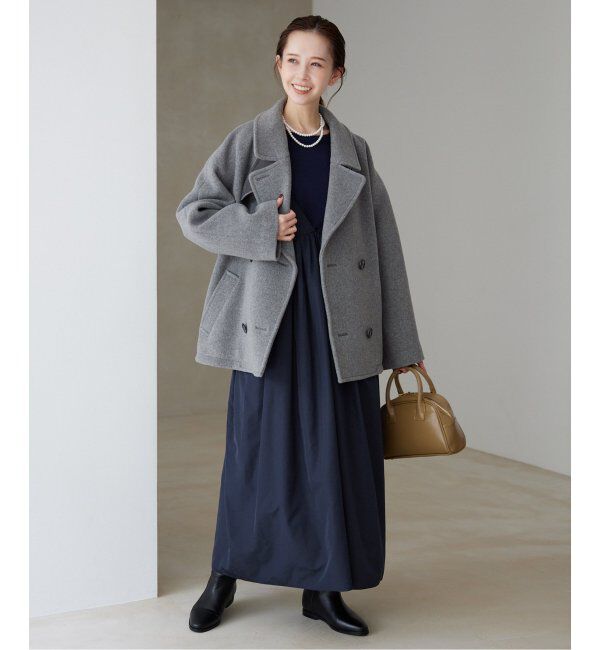 SLOBE IENA「《WEB限定/追加2》タフタギャザーキャミワンピース」|ワンピース|