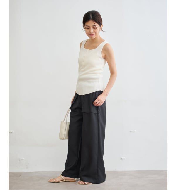 IENA「ワッフルヘンリーノースリーブ」|Tシャツ・カットソー|