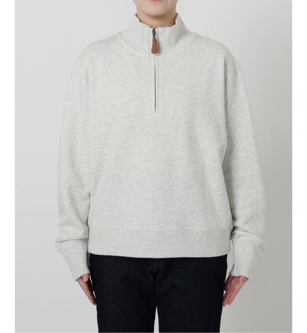 SLOBE IENA「クロップドハーフジップ裏毛」|スウェット・ジャージ|